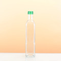 Factory Supply 500ml Glass Oil Packaging Bottle with Green Color Screw Cap